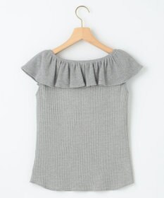 組曲 L 【組曲×setsuko sagittaire】カップ付きフリルTシャツ