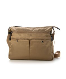 LA BAGAGERIE フロントポケット　スクエアナイロンショルダー　Mサイズ