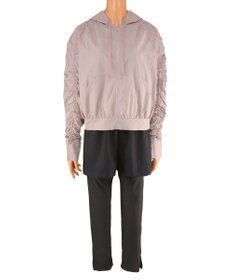 San-ai Resort（三愛水着楽園） WEB限定商品ショートラッシュパーカー付きリブタンキニ水着+レギンス付き5点セット【Beach Queen（ビーチクイーン）】