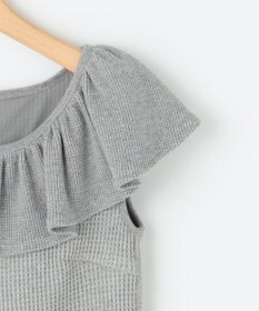 組曲 L 【組曲×setsuko sagittaire】カップ付きフリルTシャツ