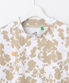 PW CIRCULUS 【WOMEN】【ストレッチ/UVケア】アニマルプリント モックネック シャツ