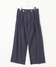 J.PRESS LADIES L 【洗える】5ozバージラコンパクト ワイド パンツ