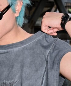 WEGO 【ユニセックス着用ITEM/MLサイズ展開】コールドダイスウィッチングロゴノースリーブ