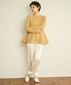 #Newans 【洗える】フレアシルエットチュニックニット