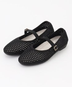 steppi ラウンド メッシュ バレエパンプス