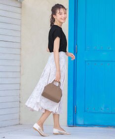 Tiaclasse 【洗える】立体刺繍ロゴTシャツカットソー