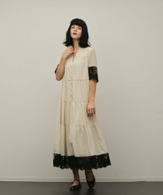 GRACE CONTINENTAL カフタンシフォンワンピース