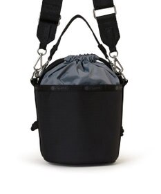 LeSportsac SM DRAWSTRING BUCKET/リサイクルドブラックJP