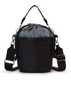 LeSportsac SM DRAWSTRING BUCKET/リサイクルドブラックJP
