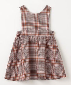 組曲 KIDS 【110-140cm】Chocolat de check ジャンパースカート