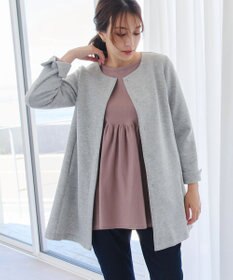 Tiaclasse L 【洗える】ダンボールフレアコート