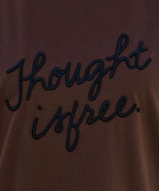 Tiaclasse 【洗える】立体刺繍ロゴTシャツカットソー