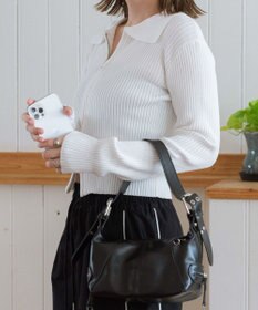 WEGO Wジップコンパクトニットカーデ