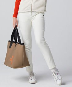 PW CIRCULUS 【WOMEN】【洗える/帯電防止/ストレッチ】ロゴ サイドライン パンツ