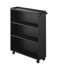 tower ハンドル付き隠せるコミックラック タワー ブラック