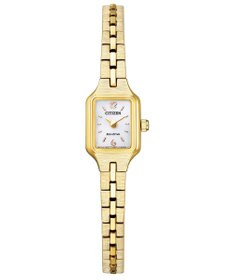 CITIZEN 【アンティークな雰囲気】小さくて可愛い 上品なアクセサリーにも 電池交換不要 イエローゴールド