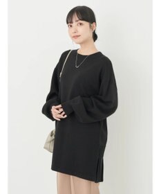 earth music&ecology バックヘムプリーツチュニック