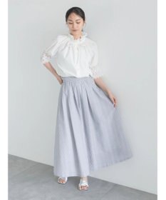 Te chichi レースカフスハーフスリーブブラウス