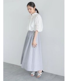 Te chichi レースカフスハーフスリーブブラウス