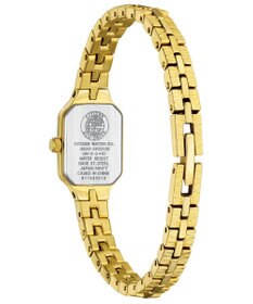 CITIZEN 【アンティークな雰囲気】小さくて可愛い 上品なアクセサリーにも 電池交換不要 イエローゴールド