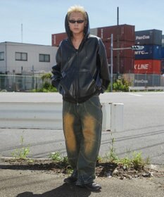 WEGO エコレザーフードブルゾン