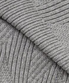 JOSEPH HOMME  新柄【洗える】シルクバルキー　　ハイネックジップアップニット