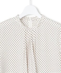 23区 L 【洗える】グラデーションドットプリント ブラウス