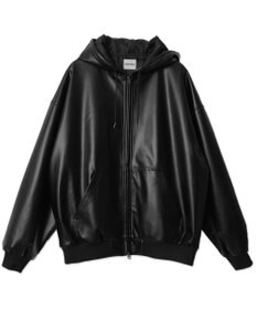 WEGO エコレザーフードブルゾン