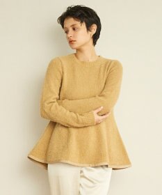 #Newans 【洗える】フレアシルエットチュニックニット