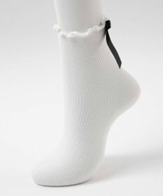 WEGO バックリボンクルーソックス