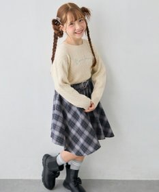 ANY KIDS ラインストーン しあわせタッチニット