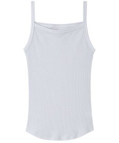 une nana cool 綿100% リブ編みコットン キャミソール