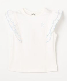 組曲 KIDS 【110-140㎝】 フルールフリルTシャツ