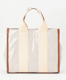 LA BAGAGERIE ソフトエナメル　ロゴテープ2WAYトートバッグ　Mサイズ