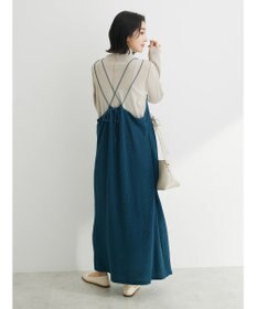 Green Parks 表面カット細ひもキャミワンピース