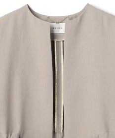 BEIGE， PORDIC / ドロスト付きノーカラージャケット