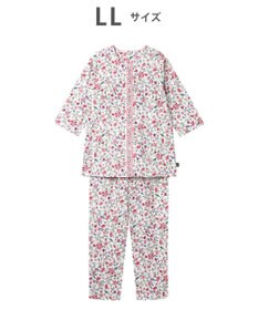 WACOAL ワコール_リラックス＆スリープ パジャマ 7分袖 長袖 長ズボン 綿100%(本体) ミントン レディース NDT255 /ワコール