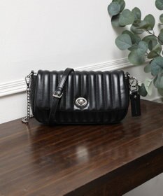 style code 【MERCURYDUO/マーキュリーデュオ】ストライプキルティング　フラップショルダーバッグ