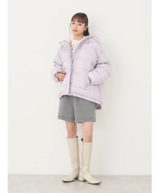 earth music&ecology フーディー中綿ブルゾン