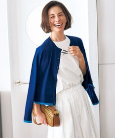 UNFILO BEAUTY FORM-T cotton ロゴ フレンチスリーブ Tシャツ