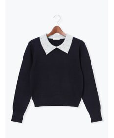 Te chichi ラメフェザーデコラカラーニット