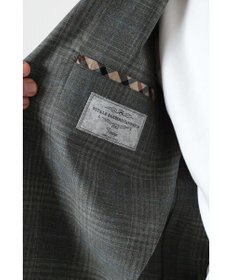 DAKS グレンチェックカーキジャケット