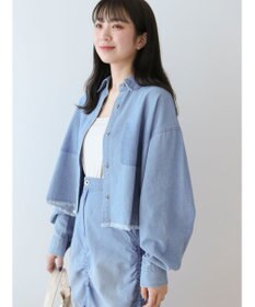 Green Parks ・ＳＵＧＡＲ　ＳＰＯＯＮ　クロップドデニムシャツ