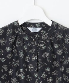 J.PRESS LADIES S 【洗える】ラインフラワープリント ブラウス