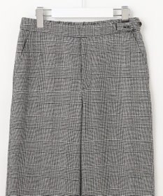 J.PRESS LADIES クラシカル グレンチェック セミワイド パンツ
