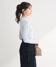 Green Parks ・ｓｗｉｎｇ　ｂｙ　シフォンフリルリブハイネック