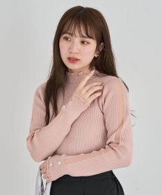 Green Parks ・ｓｗｉｎｇ　ｂｙ　シフォンフリルリブハイネック