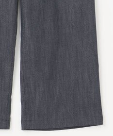 J.PRESS LADIES S 【洗える】セルロースシャンブレー ワイド パンツ