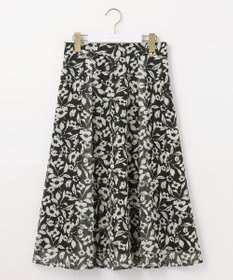 ANY SIS L 【洗える】メッシュフラワープリント スカート