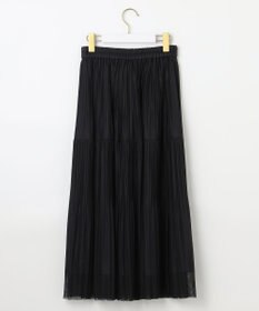 ANY SIS 【洗える】シアーストライププリーツ スカート